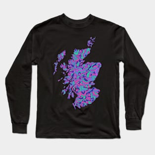 Scotland Map Long Sleeve T-Shirt